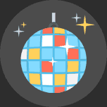 Boule à facettes déco salle mariage